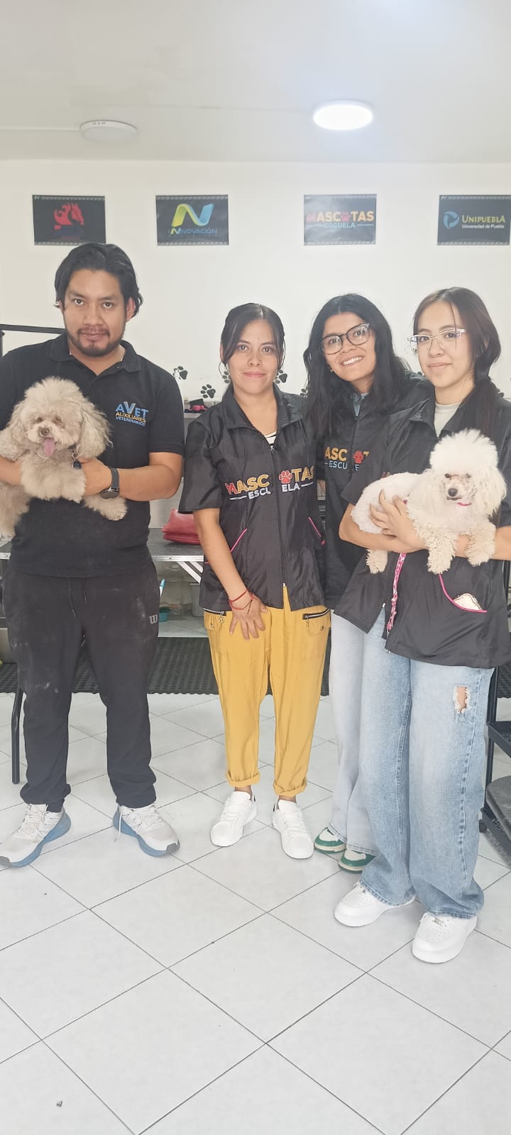 Alumnos de estética canina